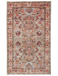 Rug Kazak Fine Pakistan 91x150 Grey Brown Red B