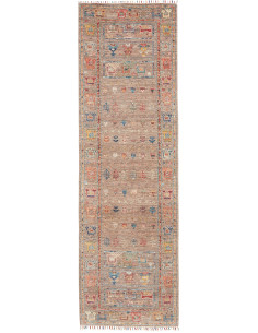 Tappeto Rubin Pakistan 77x249 Marrone Taupe Ara