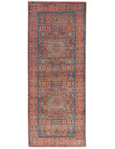 Rug Mamlouk Pakistan 79x204 Terracotta Blue Gol