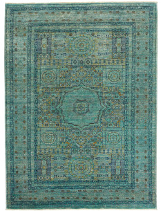 Rug Mamlouk Pakistan 128x178 Emerald Turquoise