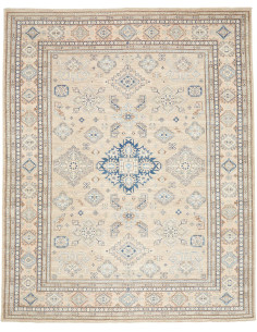 Rug Kazak Fine Pakistan 247x308 Beige Blue Brow
