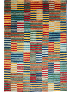 Tappeto Barjesta Pakistan 197x282 Rosso Giallo