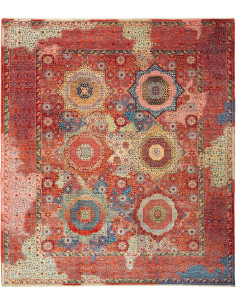 Rug Mamlouk Pakistan 253x287 Red Cream Blue Gol