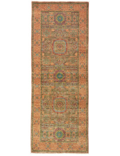 Tappeto Mamlouk Pakistan 76x202 Marrone Arancio