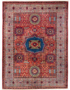 Rug Mamlouk Pakistan 146x198 Red Blue Light Blu