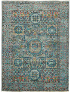 Rug Mamlouk Pakistan 148x199 Aqua Teal Celadon
