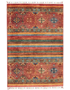Tappeto Samarkand Pakistan 85x126 Rosso Terraco