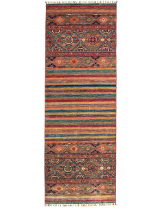 Rug Samarkand Pakistan 81x232 Terracotta Blue R