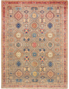 Rug Tribal Pakistan 277x370 Taupe Grey Terracot