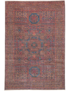 Rug Mamlouk Pakistan 197x292 Terracotta Teal Bl