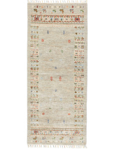 Tappeto Siva Pakistan 82x193 Grigio Beige Multi