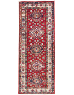 Tappeto Kazak Fine Pakistan 79x205 Rosso Rubino