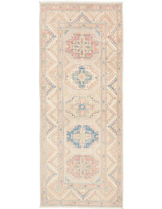 Tappeto Kazak Afghanistan 81x201 Beige Crema Ro