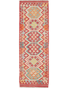 Rug Kilim Afghanistan 64x190 Terracotta Red Sky