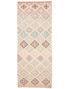 Rug Kilim Afghanistan 81x200 Light Beige Peach