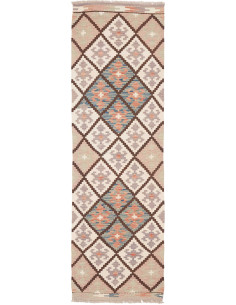Tappeto Kilim Afghanistan 61x200 Crema Bianco M
