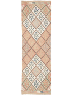 Tappeto Kilim Afghanistan 61x198 Pesca Salmone