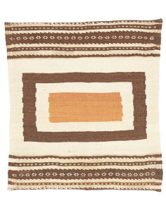 Rug Kilim Vintage Persia 84x98 Cream Darkbrown