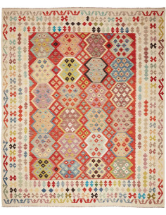 Rug Kilim Afghanistan 250x300 Red Orange Blue T