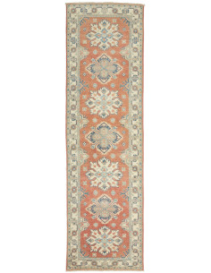 Rug Kazak Afghanistan 84x293 Terracotta Cream I