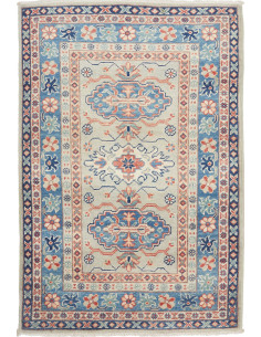 Tappeto Kazak Afghanistan 79x118 Grigioblu Ciel