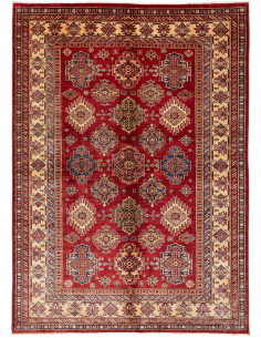 Rug Kazak Fine Pakistan 180x250 Bordeaux Red Cr
