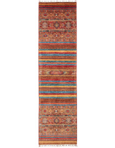 Tappeto Samarkand Pakistan 81x307 Rosso Arancio