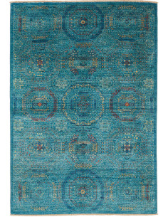 Tappeto Mamlouk Pakistan 123x178 Turchese Blu
