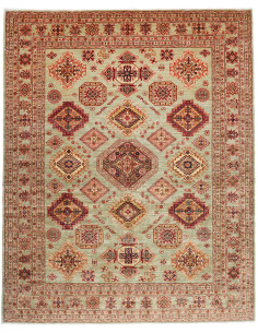 Tappeto Kazak Fine Pakistan 250x310 Verde Salvi