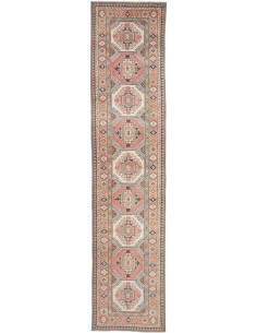 Rug Kazak Afghanistan 86x400 Cream Terracotta D
