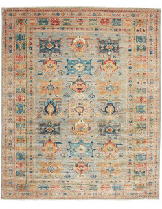 Rug Kazak Fine Pakistan 207x249 Blue Gray Terra