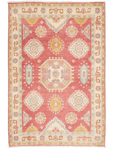 Rug Kazak Afghanistan 83x124 Terracotta Red Cre