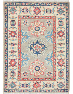 Tappeto Kazak Afghanistan 63x88 Grigio Beige Cr