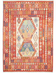 Rug Kilim Afghanistan 211x290 Red Orange Multic