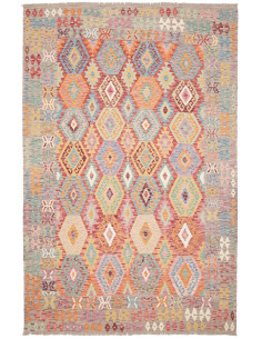 Rug Kilim Afghanistan 196x294 Coral Orange Ligh