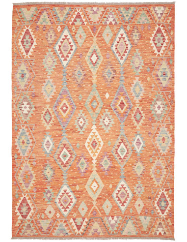 Rug Kilim Afghanistan 198x288 Terracotta Orange