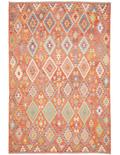 Rug Kilim Afghanistan 203x298 Orange Terracotta