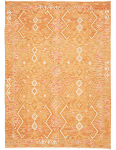 Rug Kilim Afghanistan 154x213 Warm Orange Cream