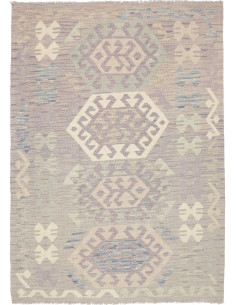 Rug Kilim Afghanistan 122x175 Lavender Gray Cre