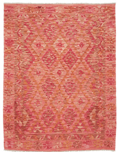 Rug Kilim Afghanistan 131x169 Pink Orange Coral
