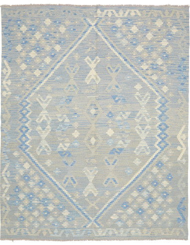 Rug Kilim Afghanistan 162x202 Light Blue Cream