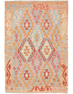 Rug Kilim Afghanistan 105x149 Pastel Blue Salmo