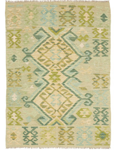 Rug Kilim Afghanistan 102x143 Sage Green Aqua C