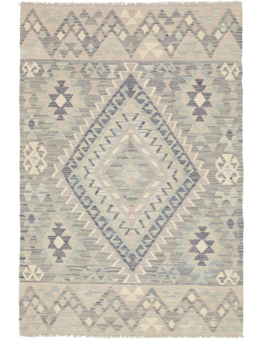 Rug Kilim Afghanistan 101x150 Light Grey Blue D