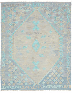 Rug Kilim Afghanistan 147x195 Light Blue Beige