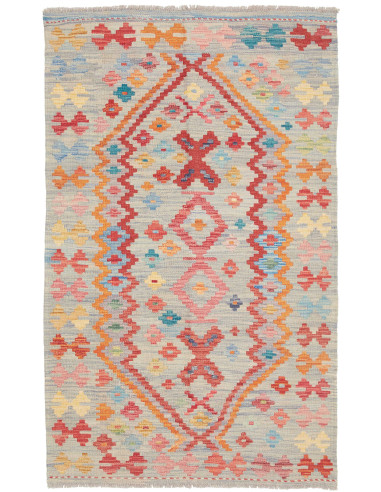 Rug Kilim Afghanistan 98x159 Light Blue Grey Mu