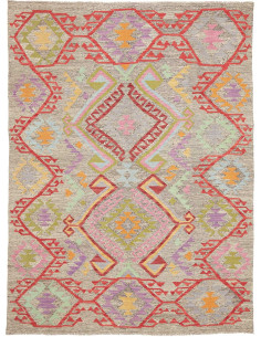 Tappeto Kilim Afghanistan 152x208 Beige Grigio