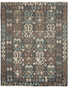 Rug Kilim Afghanistan 156x195 Charcoal Powder B