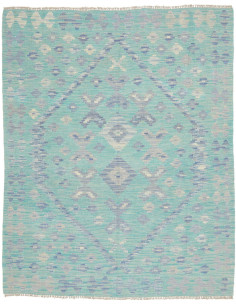 Tappeto Kilim Afghanistan 152x185 Turchese Blu