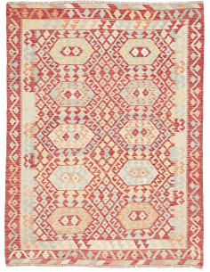 Rug Kilim Afghanistan 149x198 Brick Red Cream L